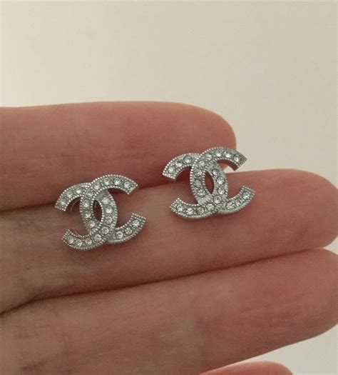 classic chanel studs|chanel cc earrings price list.